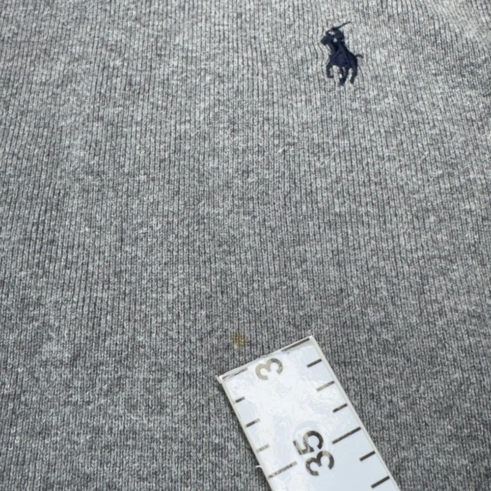 Polo Ralph Lauren Sweater‎ Mens XL Gray Crewneck Pony Logo Cotton Pullover